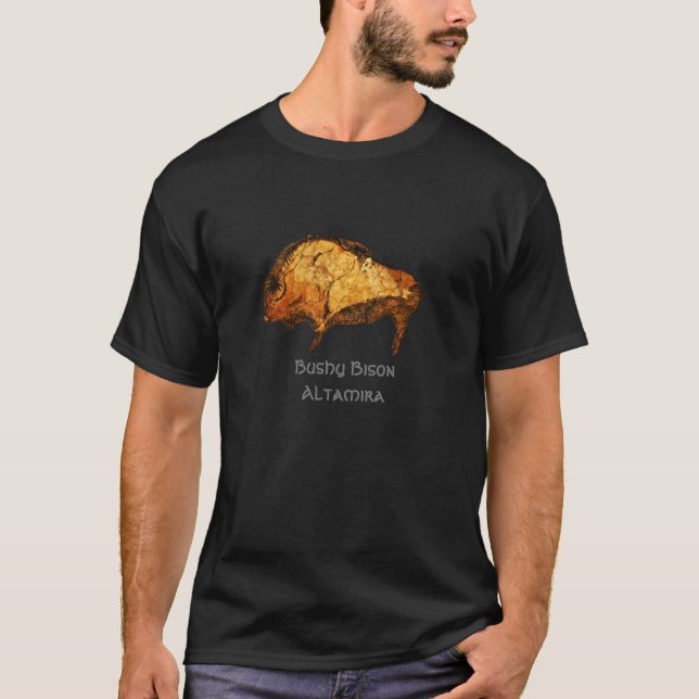 Bushy Bison of Altamira T-Shirt (Front)