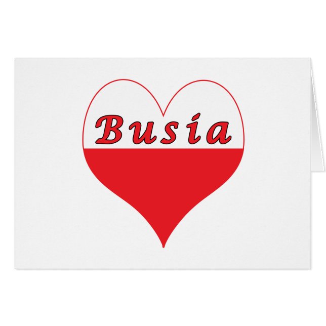 Busia Polish Heart (Front Horizontal)
