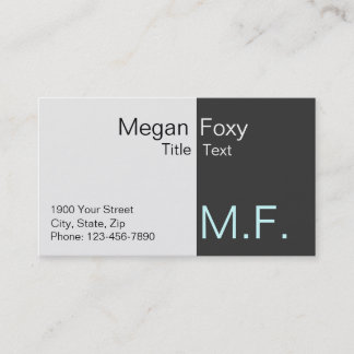 Busines card for talent