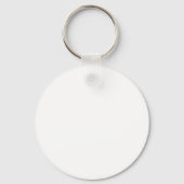 Busines Logo | Minimal Simple White Professional Key Ring (Back)