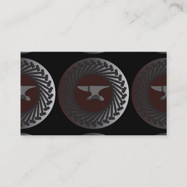 Business, 3.5" x 2.0", 100 pack - ANVIL & HAMMERS Business Card (Front)