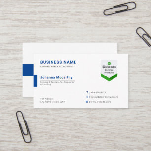 Business Accountant Logo Minimalist Modern Busin Business Card