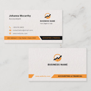 Business Accountant Logo Minimalist Modern Business Card