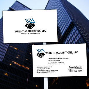 Business Acquisition Company Business Card