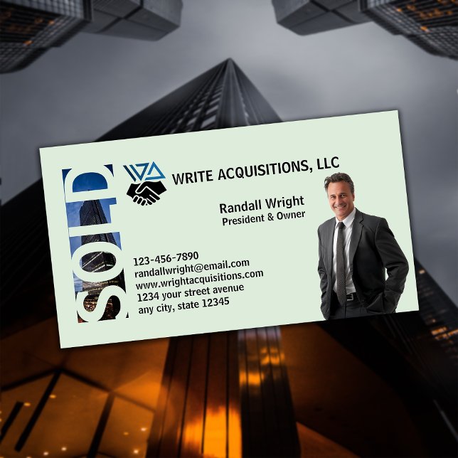 Business Acquisition Company Business Card (Creator Uploaded)
