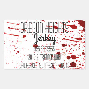 Business Address Stickers Blood Splatter Vampire G