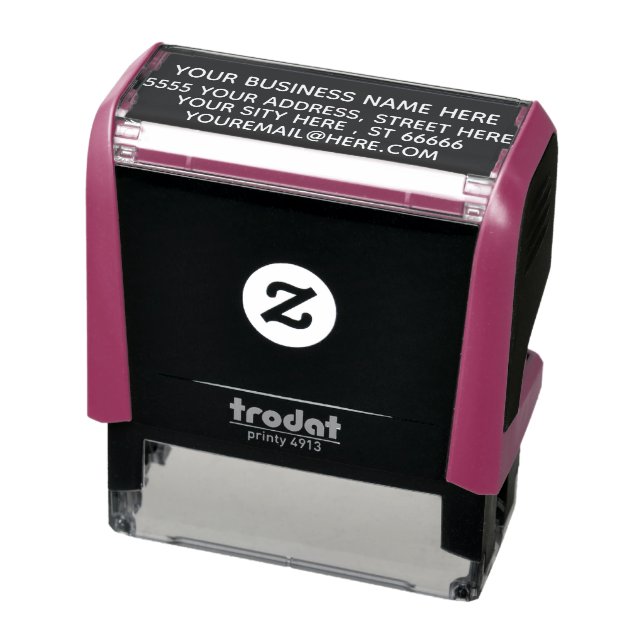 Business Address Your Company Personalised - Self-inking Stamp (Product)
