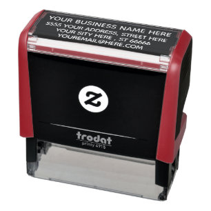Business Address Your Company Stamp Personalised