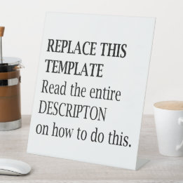 Business Advertising Event Modern Pedestal Sign