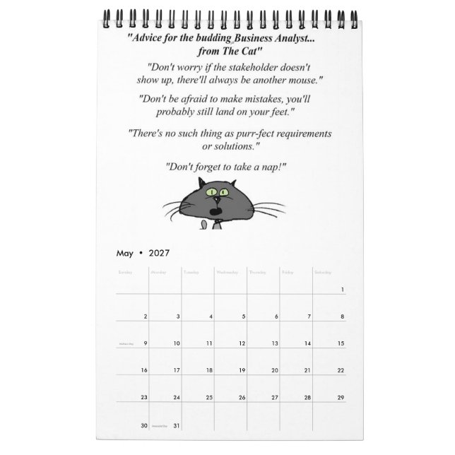 Business Analyst - Calendar (May 2027)