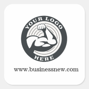 Business and Brand Logo DIY Company Square Sticker