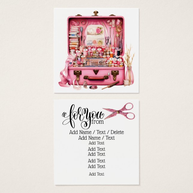 Business AND Enclosure Card / Tag (Front & Back)