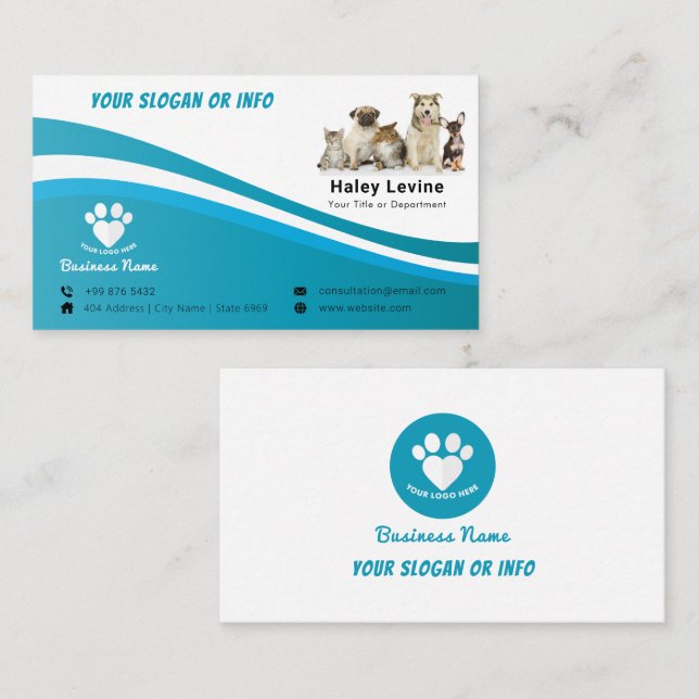 Business Animal pet | Simple  Business Card (Front/Back)