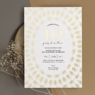 Business Anniversary Celebration Elegant Chic