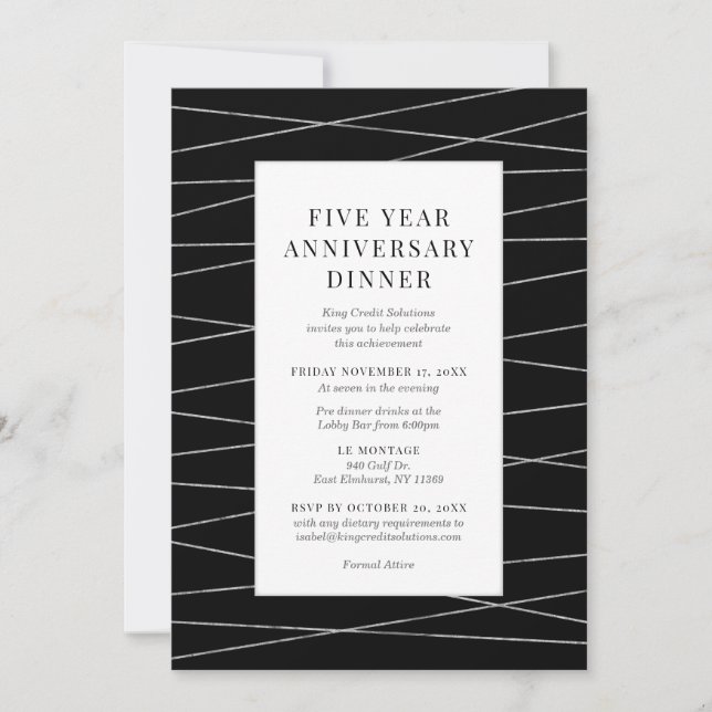 Business Anniversary Invitation (Front)
