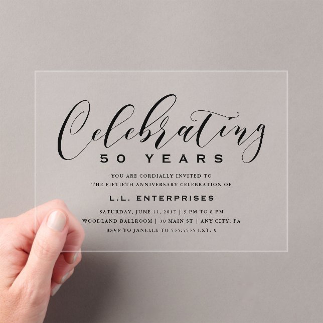 Business Anniversary Invitation (Insitu (Handheld))