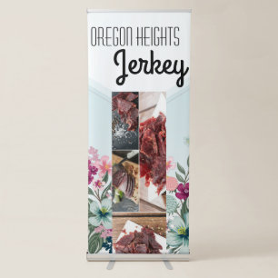 Business Announcement Banner Tropical Flowers on B