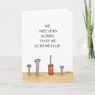 Business Apology Card