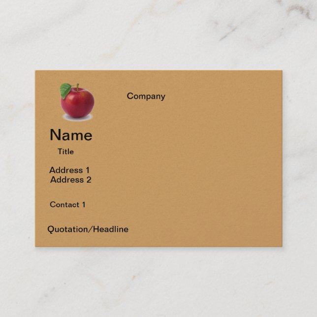 BUSINESS apple  DESIGN Business Card (Front)