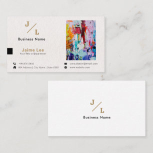 Business Art Gallery   Modern Minimalist Business Card