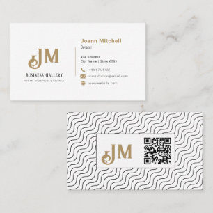 Business Art Gallery   Modern Minimalist Business  Card