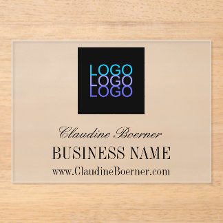 Business Artist Crafter Logo Affordable Acrylic Acrylic Invitations