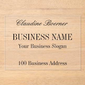 Business Artist Crafter Small Affordable Acrylic Acrylic Invitations