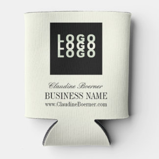 Business Artist Crafter Upload Logo Can Cooler