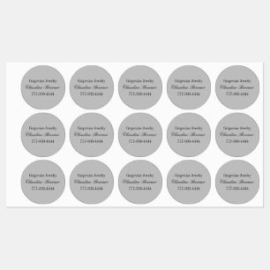 Business Artist Crafter Waterproof Circle Label