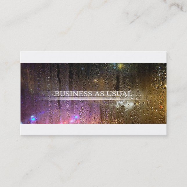 business as usual business card (Front)