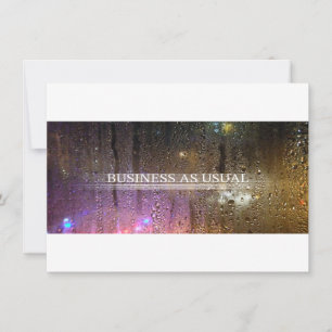 business as usual invitation