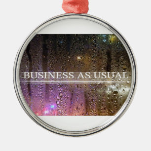 business as usual metal tree decoration