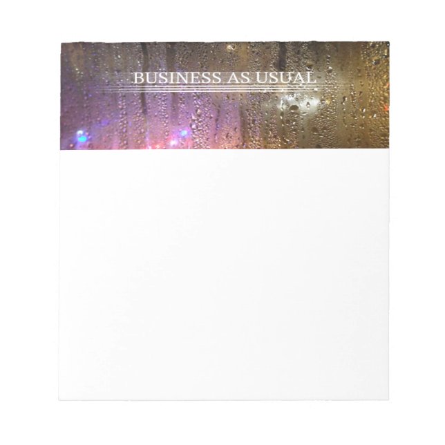 business as usual notepad (Front)