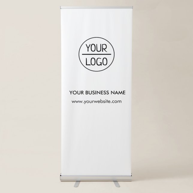 Business Banner Logo Design Retractable Banner (Front)