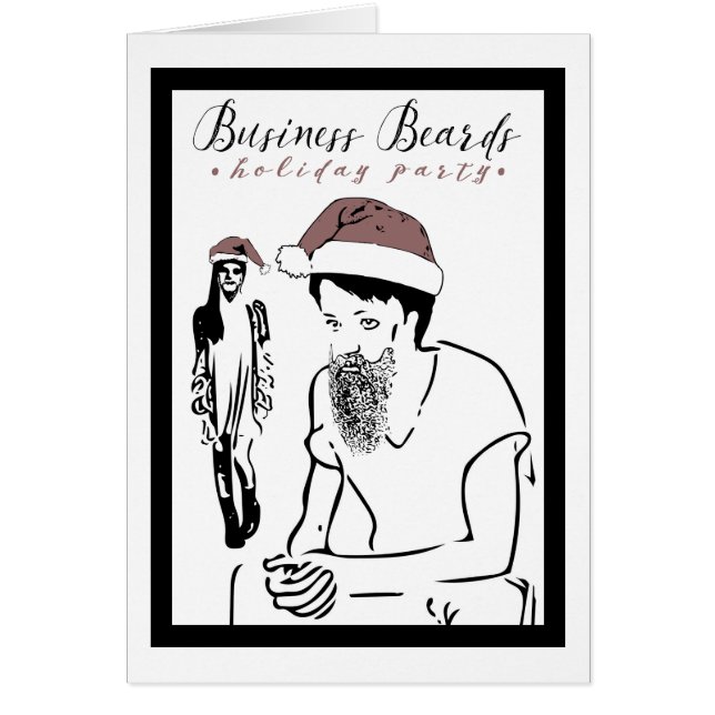 business beards holiday party (Front)