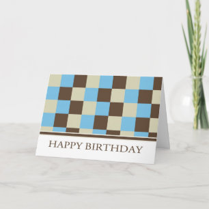 Business Birthday Card With Cool Squares - Custome
