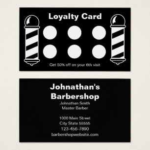 Business Black and White Barbershop Loyalty