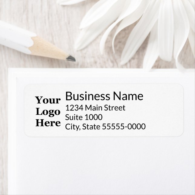 Business Black and White Your Logo Return Address (Insitu)