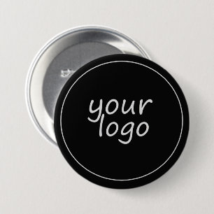 Business Black Button with Monogram