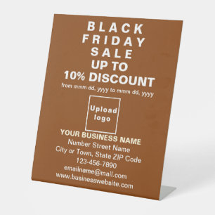 Business Black Friday Sale on Brown Pedestal Sign