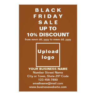 Business Black Friday Sale on Brown Photo Paper Print