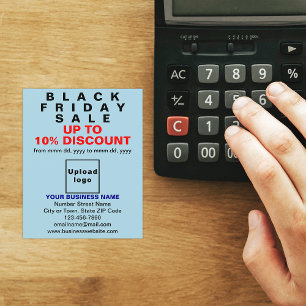 Business Black Friday Sale on Light Blue Flyer