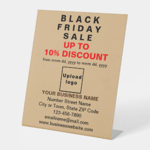 Business Black Friday Sale on Light Brown Pedestal Sign