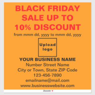 Business Black Friday Sale on Orange Colour