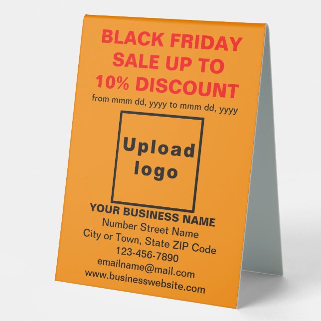 Business Black Friday Sale on Orange Colour (Front)