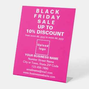Business Black Friday Sale on Pink Pedestal Sign