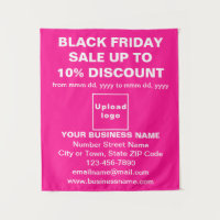 Business Black Friday Sale on Pink Tapestry