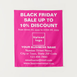 Business Black Friday Sale on Pink Tapestry