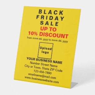 Business Black Friday Sale on Yellow Pedestal Sign