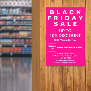 Business Black Friday Sale Pink Poster